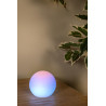 Lucide PINO - Lampe de table Rechargeable Intérieur/Extérieur - Batterie/Piles - LED Dim. - CCT - 1x1W 2700K/6500K - IP65 - Rvb