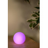 Lucide PINO - Lampe de table Rechargeable Intérieur/Extérieur - Batterie/Piles - LED Dim. - CCT - 1x1W 2700K/6500K - IP65 - Rvb