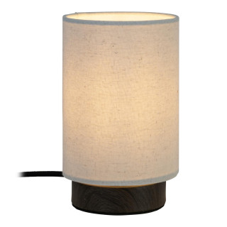 Lucide ALBANE - Lampe de table - Ø 12 cm - 1xE14 - Aspect bois - Essential