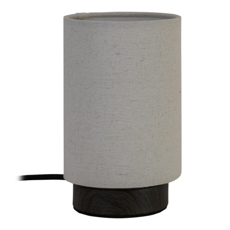 Lucide ALBANE - Lampe de table - Ø 12 cm - 1xE14 - Aspect bois - Essential