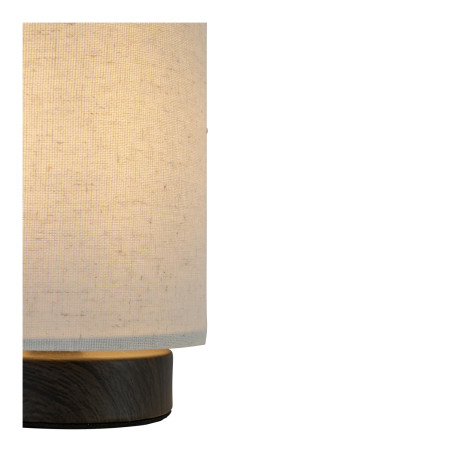 Lucide ALBANE - Lampe de table - Ø 12 cm - 1xE14 - Aspect bois - Essential