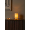 Lucide ALBANE - Lampe de table - Ø 12 cm - 1xE14 - Bois clair - Essential