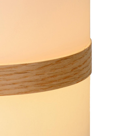 Lucide JOE - Lampe de table Rechargeable Intérieur/Extérieur - Batterie/Piles - Ø 14,5 cm - LED Dim. - 1x3W 3000K - IP44 - Blanc