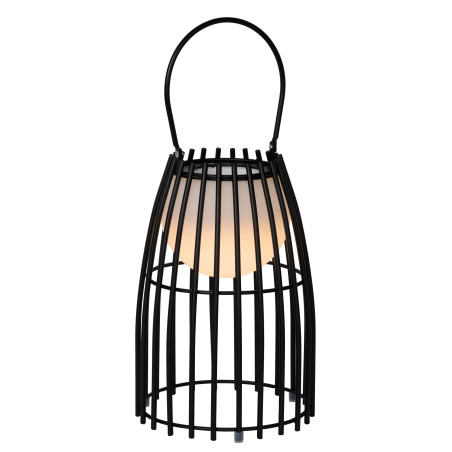 Lucide FJARA - Lampe de table Rechargeable Intérieur/Extérieur - Batterie/Piles - Ø 17,5 cm - LED Dim to warm - 1x0,3W 3000K -