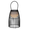 Lucide FJARA - Lampe de table Rechargeable Intérieur/Extérieur - Batterie/Piles - Ø 17,5 cm - LED Dim to warm - 1x0,3W 3000K -