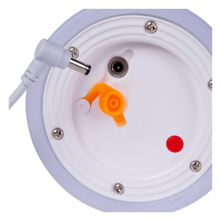 Lucide LITTLE JOE - Lampe de table Rechargeable Intérieur/Extérieur - Batterie/Piles - Ø 10 cm - LED - H 18,5 cm - Noir / Blanc