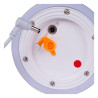 Lucide LITTLE JOE - Lampe de table Rechargeable Intérieur/Extérieur - Batterie/Piles - Ø 10 cm - LED - H 18,5 cm - Noir / Blanc