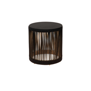 Lucide PINGI - Lampadaire Rechargeable Intérieur/Extérieur - Batterie/Piles - Ø 33,5 cm - LED 3 - H 36,5 cm - Noir