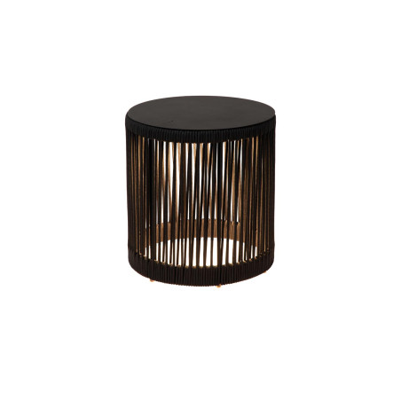 Lucide PINGI - Lampadaire Rechargeable Intérieur/Extérieur - Batterie/Piles - Ø 33,5 cm - LED 3 - H 36,5 cm - Noir