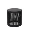 Lucide PINGI - Lampadaire Rechargeable Intérieur/Extérieur - Batterie/Piles - Ø 33,5 cm - LED 3 - H 36,5 cm - Noir
