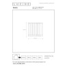 Lucide PINGI - Lampadaire Rechargeable Intérieur/Extérieur - Batterie/Piles - Ø 33,5 cm - LED 3 - H 36,5 cm - Noir