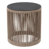 Lucide PINGI - Lampadaire Rechargeable Intérieur/Extérieur - Batterie/Piles - Ø 33,5 cm - LED 3 - H 36,5 cm - Taupe / Noir