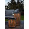Lucide PINGI - Lampadaire Rechargeable Intérieur/Extérieur - Batterie/Piles - Ø 33,5 cm - LED 3 - H 36,5 cm - Taupe / Noir
