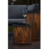 Lucide PINGI - Lampadaire Rechargeable Intérieur/Extérieur - Batterie/Piles - Ø 33,5 cm - LED 3 - H 36,5 cm - Taupe / Noir