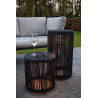 Lucide PINGI - Lampadaire Rechargeable Intérieur/Extérieur - Batterie/Piles - Ø 33,5 cm - LED 3 - H 61,5 cm - Noir