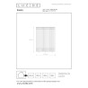 Lucide PINGI - Lampadaire Rechargeable Intérieur/Extérieur - Batterie/Piles - Ø 33,5 cm - LED 3 - H 61,5 cm - Noir