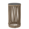 Lucide PINGI - Lampadaire Rechargeable Intérieur/Extérieur - Batterie/Piles - Ø 33,5 cm - LED 3 - H 61,5 cm - Taupe / Noir
