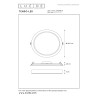 Lucide TENDO-LED - Plafonnier - Ø 22 cm - LED - 1x18W 3000K - Blanc
