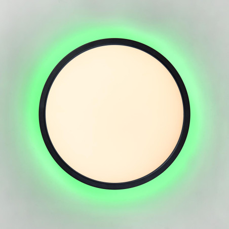 Lucide CASTOR - Plafonnier - Ø 32 cm - LED Dim. - CCT - 1x20W 2700K/6500K - Rvb - Opalin