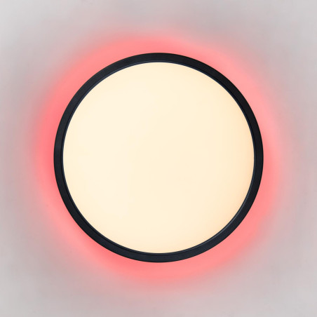 Lucide CASTOR - Plafonnier - Ø 32 cm - LED Dim. - CCT - 1x20W 2700K/6500K - Rvb - Opalin