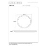 Lucide CASTOR - Plafonnier - Ø 32 cm - LED Dim. - CCT - 1x20W 2700K/6500K - Rvb - Opalin