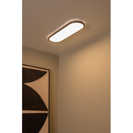 Lucide ELLY - Plafonnier - LED Dim. - CCT - 1x24W 2700K/4000K - Opalin - Essential