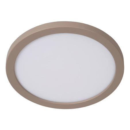 Lucide RINUS - Plafonnier Salle de bains - Ø 19 cm - LED - CCT - 1x9,5W 2200K/3000K - IP44 - Opalin - Essential