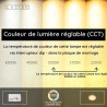 Lucide RINUS - Plafonnier Salle de bains - Ø 19 cm - LED - CCT - 1x9,5W 2200K/3000K - IP44 - Opalin - Essential