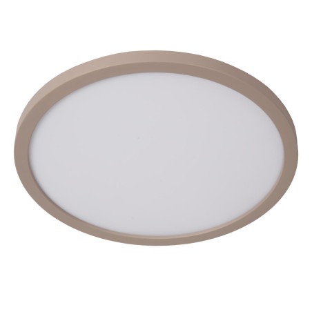 Lucide RINUS - Plafonnier Salle de bains - Ø 30 cm - LED - CCT - 1x18W 2200K/3000K - IP44 - Opalin - Essential