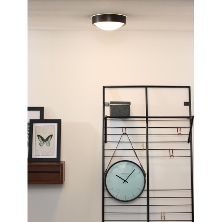 Lucide LEX - Plafonnier - Ø 25 cm - 1xE27 - Noir