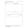 Lucide LEX - Plafonnier - Ø 25 cm - 1xE27 - Noir