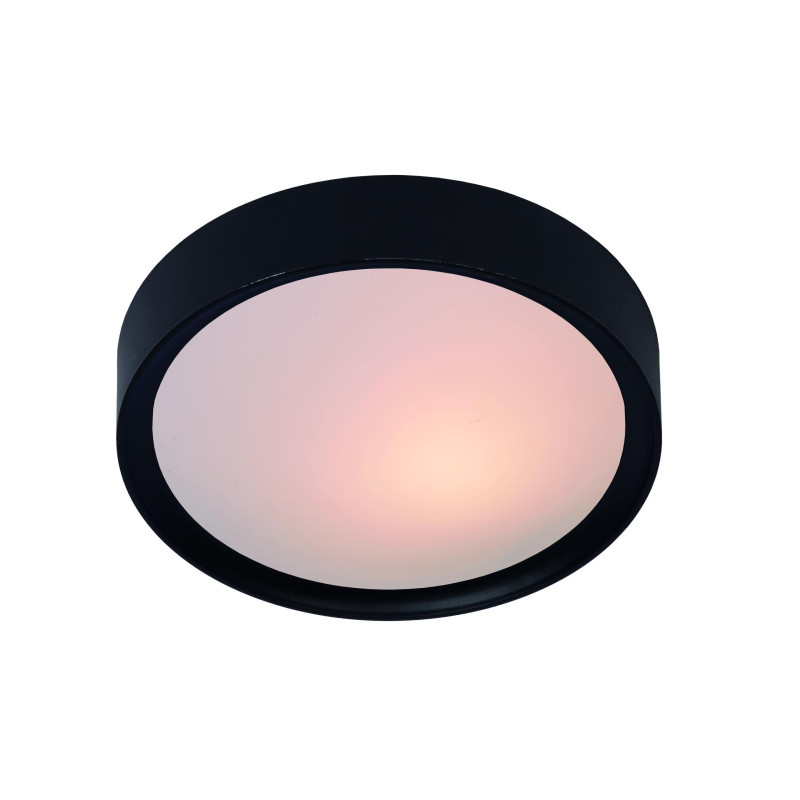 Lucide LEX - Plafonnier - Ø 33 cm - 2xE27 - Noir