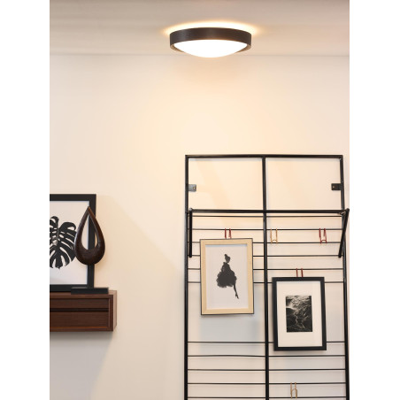 Lucide LEX - Plafonnier - Ø 33 cm - 2xE27 - Noir