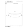 Lucide LEX - Plafonnier - Ø 33 cm - 2xE27 - Blanc