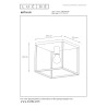 Lucide ARTHUR - Plafonnier - 1xE27 - Noir