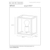 Lucide ARTHUR - Applique murale - 1xE27 - Noir