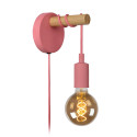 Lucide POLA - Applique murale Chambres d'enfant - Ø 12 cm - 1xE27 - Rose