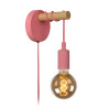 Lucide POLA - Applique murale Chambres d'enfant - Ø 12 cm - 1xE27 - Rose