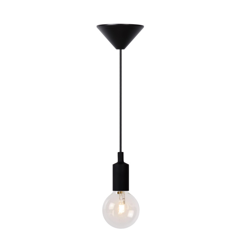 Lucide FIX - Suspension - Ø 10 cm - 1xE27 - Noir