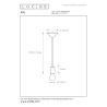Lucide FIX - Suspension - Ø 10 cm - 1xE27 - Noir