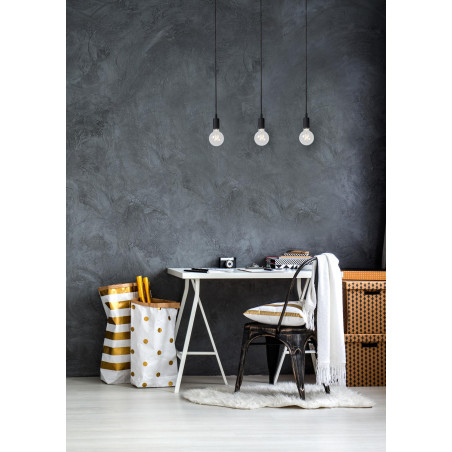 Lucide FIX - Suspension - 3xE27 - Noir
