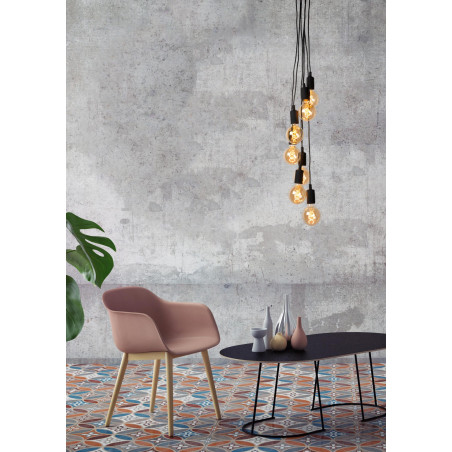 Lucide FIX - Suspension - 7xE27 - Noir