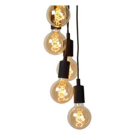 Lucide FIX - Suspension - 7xE27 - Noir