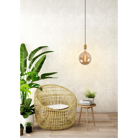 Lucide JOVA - Suspension - Ø 12 cm - 1xE27 - Or Mat / Laiton