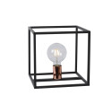 Lucide ARTHUR - Lampe de table - 1xE27 - Noir