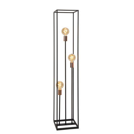 Lucide ARTHUR - Lampadaire - 3xE27 - Noir