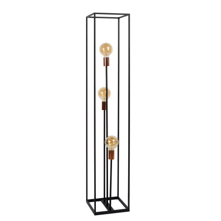 Lucide ARTHUR - Lampadaire - 3xE27 - Noir