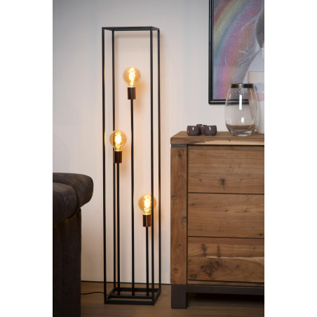 Lucide ARTHUR - Lampadaire - 3xE27 - Noir