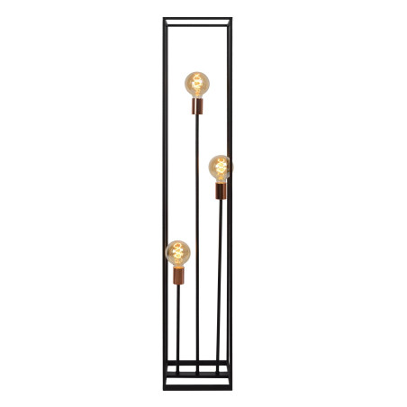 Lucide ARTHUR - Lampadaire - 3xE27 - Noir
