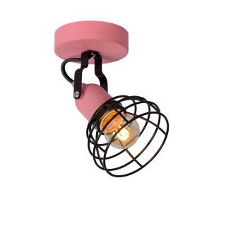 Lucide POLA - Spot plafond Chambres d'enfant - Ø 10,5 cm - 1xE27 - Rose
